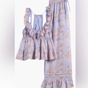 💖NWT Size L Free People Women's Tangled Lights Printed Set💖